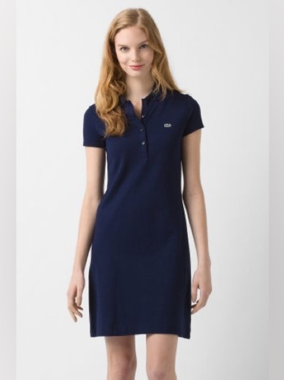 Lacoste navy polo mini dress size lactose 46 or xl - Picture 2 of 10